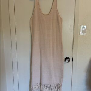 Elegant Cream Midi Dress